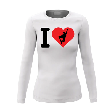 I Love Snowboarding Women Long Sleeve Shirt